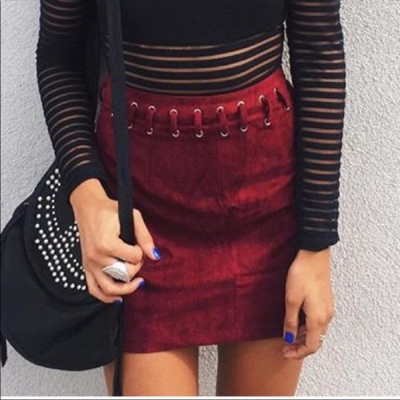 Indah Dresses & Skirts - LF Suede Mini Skirt